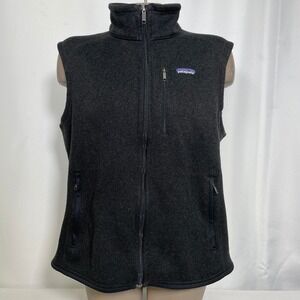 Patagonia x Transon Capital Charcoal Gray Fleece Vest Women's LARGE